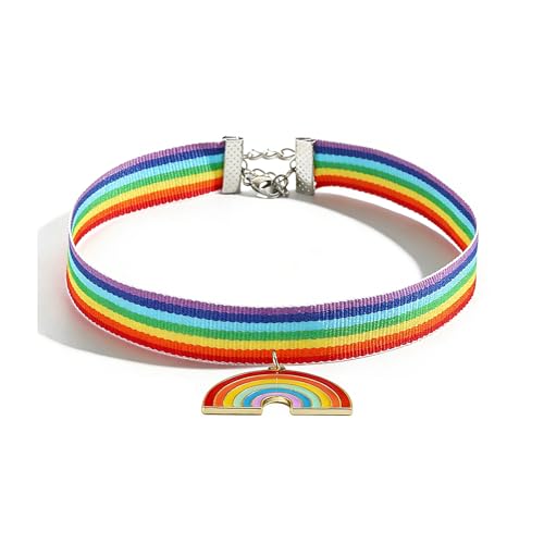 Nojess Rainbow LGBT Choker Necklace