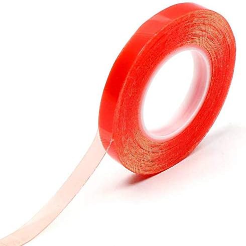 3mm Red Double Sided Adhesive Sticky Tape Easy Lift Super Strong EXTRA LONG 50m