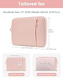 ProCase Pokrowiec na laptopa MacBook Neo 33.0 cm 2026 (model A3404, A18 Pro), etui ochronne z miękką podszewką, wąski rękaw podróżny z kieszenią na akcesoria, dopasowany do MacBooka Neo 33.0 cm