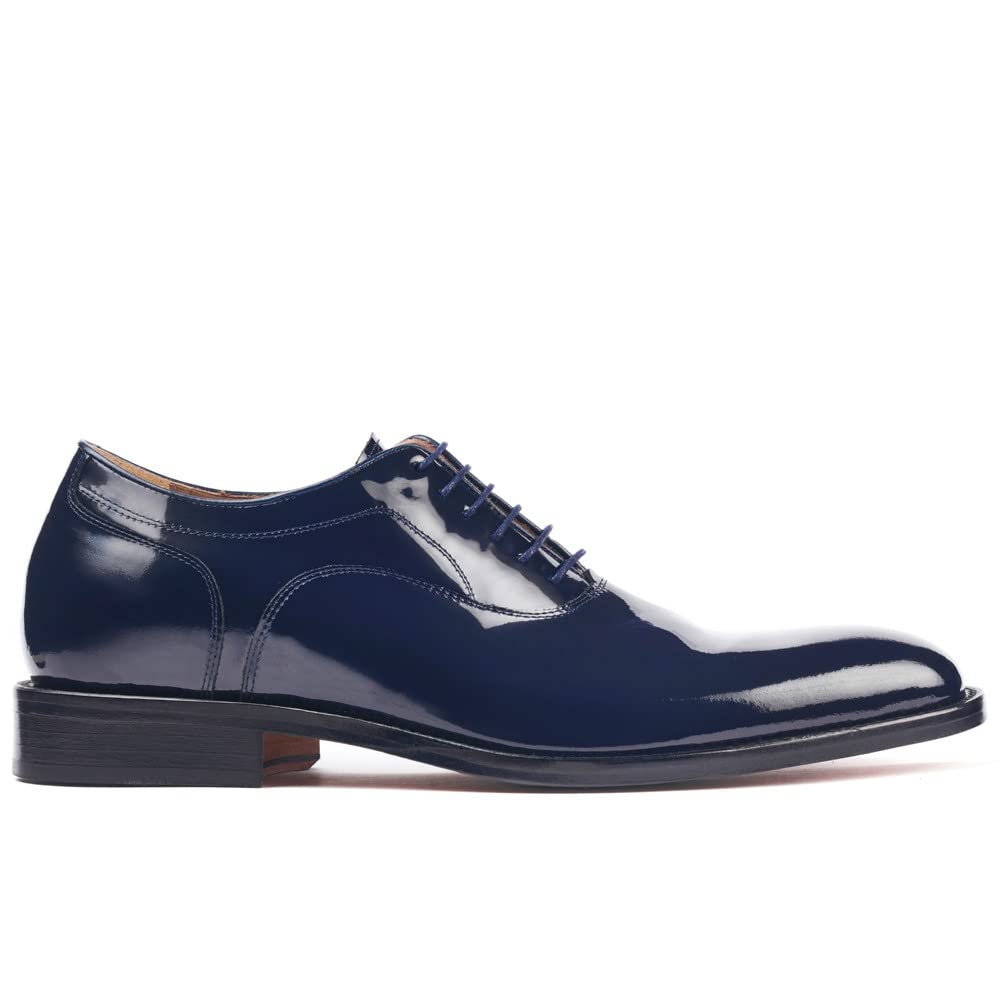 Scarpe con Rialzo da Uomo Che Aumentano l’Altezza Fino a 7 cm. Fabbricate in Pelle. Scarpe di Vernice. Modello Charol