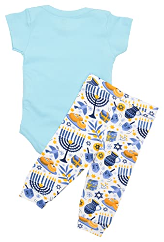 Image of Baby Boys Girls 2pc Outfit Set Short Sleeve Bodysuit with Pants
