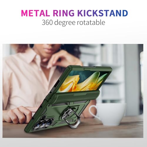 Coque Z Fold 6 Asuwish Army Green - Protection Robuste Pliable - 3
