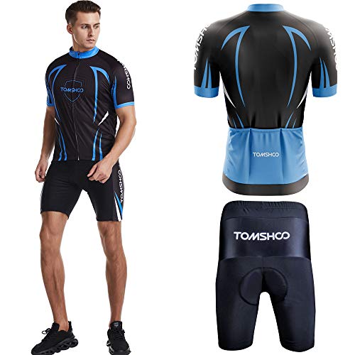 mewmewcat Camisa de Ciclismo,Homens Camisa de Ciclismo Conjunto Camisa de Bicicleta de Manga Curta R