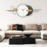 Horloge Murale Décorative : Notre Horloge Murale Mesure 40 X 100 cm. Cette Montre Murale Salon Affiche L'heure Et Constitue Une Décoration Murale Artistique. L'horloge Murale XXL Fonctionne Avec Des Piles Aa Carbone (Non Fournies).