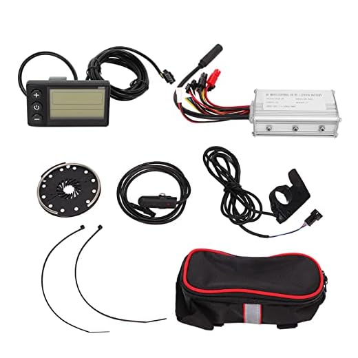 Conjunto de Controlador de Bicicleta Elétrica, 36V 48V 250W Kit de Conversão de Bicicleta de Liga de Alumínio 15A Controlador S866 Painel Com Motores Elétricos e Peças Central Elétrica e Sistemas de
