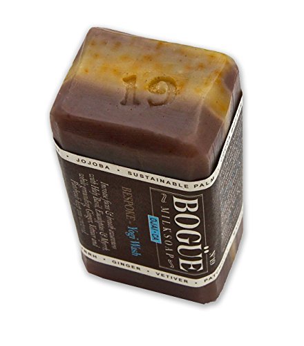 Handmade Bogue Goat Milk Soap-Increase Breath awareness with Holy Basil, Eucalyptus & Myrrh, with grounding Ginger, Vetiver and Patchouli to keep you centered- BESPOKE N°19 "Namaste" Blend Yogi Wash image 4