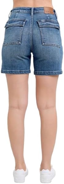Judy Blue High Waist Utility Mid Length Shorts 150316 - Image 4