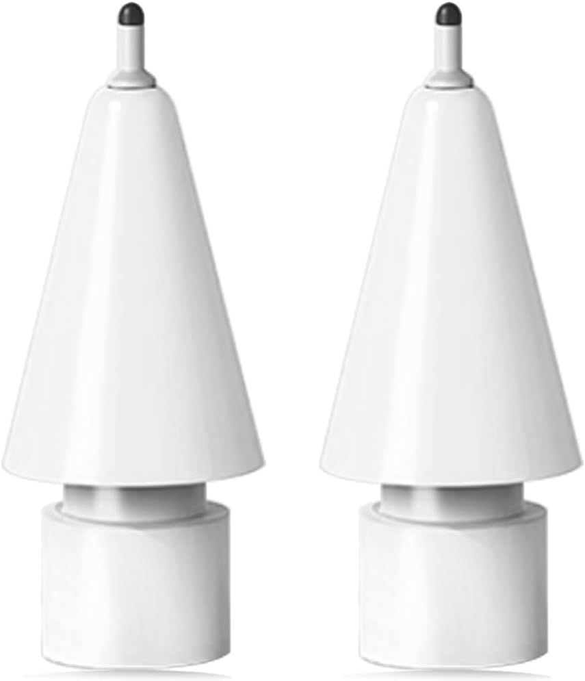 Upgraded Tips for Apple Pencil Tip, Safe Replacement Tips Anti-Scratch Pen Like Precise Control Rubber Nibs for Apple Pen (2 Pack)