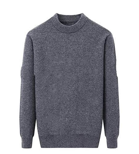 Pull d'hiver pour homme 100 % cachemire chic et col rond confortable - 2