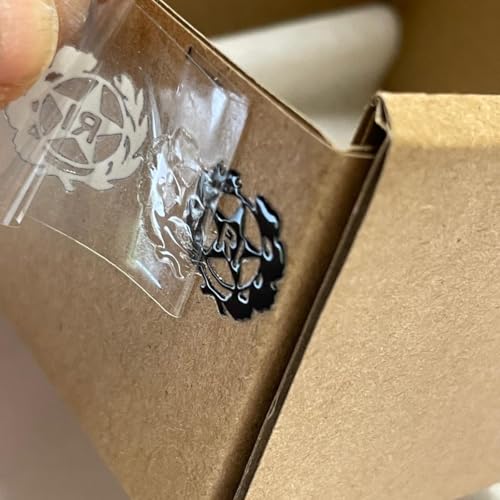 8 Pz Bollino Adesivo per Targa Auto e Moto con Stemma Logo RI in Vernice Adesiva Resistente e Impermeabile Facile da Applicare Ideale per Restauri (13x13 mm) 4 Colori (Bianco, Blu, Celeste, Nero)