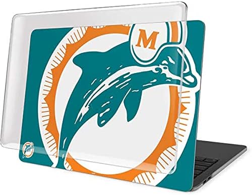 Skinit Case + Skin Compatible with MacBook Pro 13in M1 (2021) - Officially Licensed NFL Miami Dolphins Retro Logo Design
