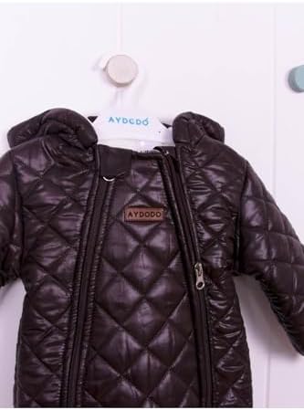 Julayla Mikro Kozmonot Bebek Tulumu KAHVERENGİ 9-12 Ay - Görsel 4