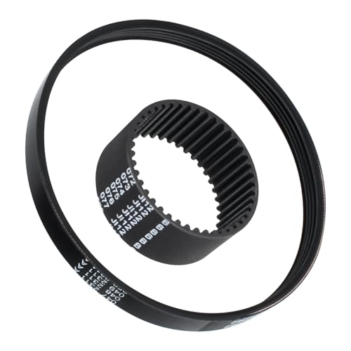 TOSRWGLL Drive Belt Kit Replacement for Earthwise Electric Snow Shovel SN70016 SN74014,Includes Large Auger Belt & Small Motor Toothed Drive Belt