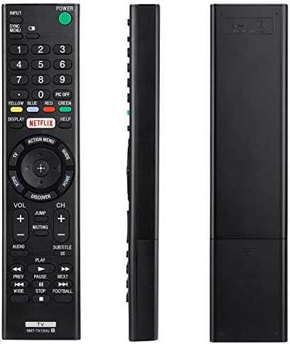 YOSUN RMT-TX100U Universal Remote Control for Sony-TV-Remote, for All Sony bravia LCD LED HD Smart TVs, with Netflix Buttons