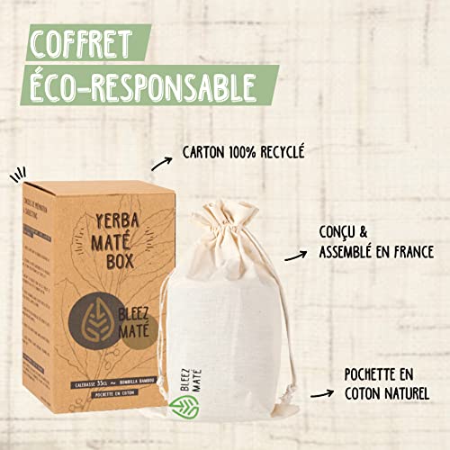 Miniatura 3 de Pack Calebasse Mate Bombilla Bambú Taza Mate De 350 Ml 2 Bombillas Kit De Mantenimiento Bolsillo Taza Doble Pared Isotérmica De Acero Con Tapa De Madera Natural, Juego De Té Yerba Mate