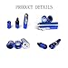 Butane Torch Lighters, Lighters Long FengFang Portable Metal All in One Pipe Built-in Detachable Inflatable Lighter (Blue)