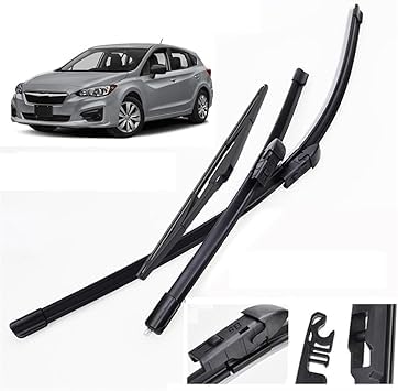 Essuie-glace Subaru Impreza XV 2017-2021 kit complet avant arrière