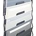 SMEAD Cascading Wall Organizer, 6 Pockets, Letter Size, Gray/Neutral Pockets (92061)