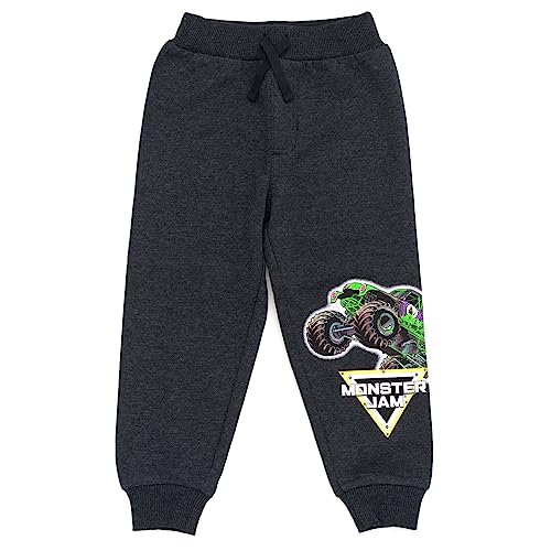 Image of Monster Jam Boys' Graphic Fleece Hoodie and Jogger Set Toddler to Big Kid