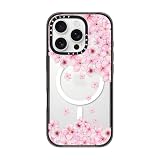 CASETiFY インパクト MagSafe対応 iPhone 16 Pro ケース [スリム / 2.5mの落下試験をクリア (MIL規格4倍相当) / ワイヤレス充電およびMagsafe対応] - SAKURA CHERRY SATURDAY - クリア ブラック