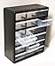Homak 18-Drawer Parts Organizer, Black, HA01018001,Black Matte