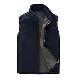 BOSOZOKU Mens Thermal Fleece Vest Full Zip Gilet Sleeveless Casual Bodywarmer Waistcoat Outdoor Flee