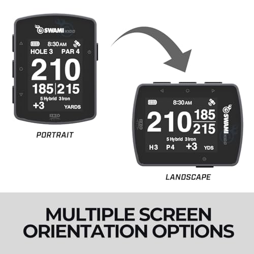 image for Izzo Swami KISS 2.0 Handheld Golf GPS Ragnefinder with Integrated Magn