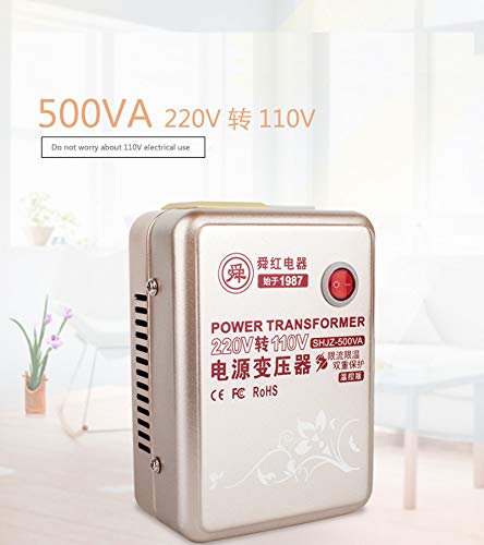 500w puro trasformatore di rame 220v al convertitore di tensione 110v Stati Uniti Giappone Canada 110v a 220v