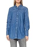 Langer Arm G-STAR RAW Damen Tacoma Bf Shirt Wmn L/S Hemd, Blau (Medium Aged 071), X-Small
