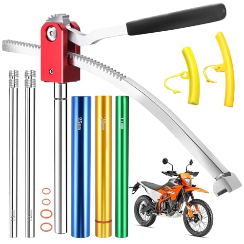 Image of Dirt Bike Tire Changing Tool Kit Complete Package for Motocross, Enduro, Dirt Bikes 16 inch to 21 inch Wheels, Includes 15 /17 /20 /25mm Axles, Colorful