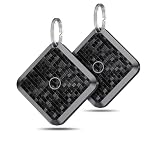 Smart Tags Key Finder, 2-Pack Smart Finder Compatible with Apple Find My app (iOS only, Android not Supported) Smart Tracker for locating Keys/Wallets/Luggage IP67 Waterproof Black
