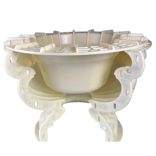 Extra Large Round Planter Molds, ABS Concrete Planter Molds for Garden Decor, Heavy-Duty Reusable Flower Pot Mould (48CM)