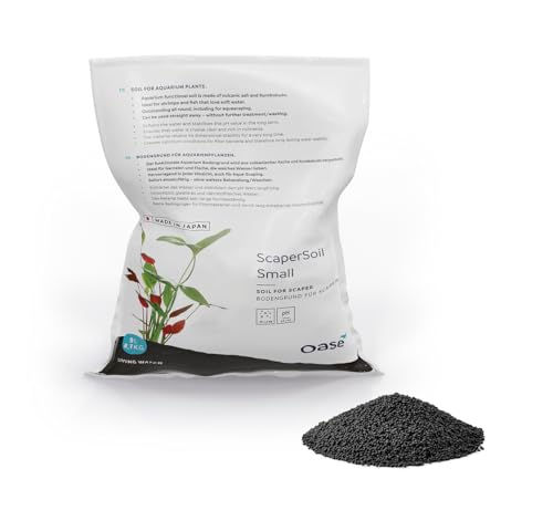OASE 93000 ScaperLine Soil Small Aquarium Soil, Bodengrund für Pflanzen, 9 L, schwarz, 1 mm - 1,5 mm Körnung