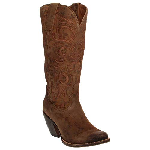 Lucchese Bootmaker Women's LAURELIE Fashion Boot, Brown, 8 B US