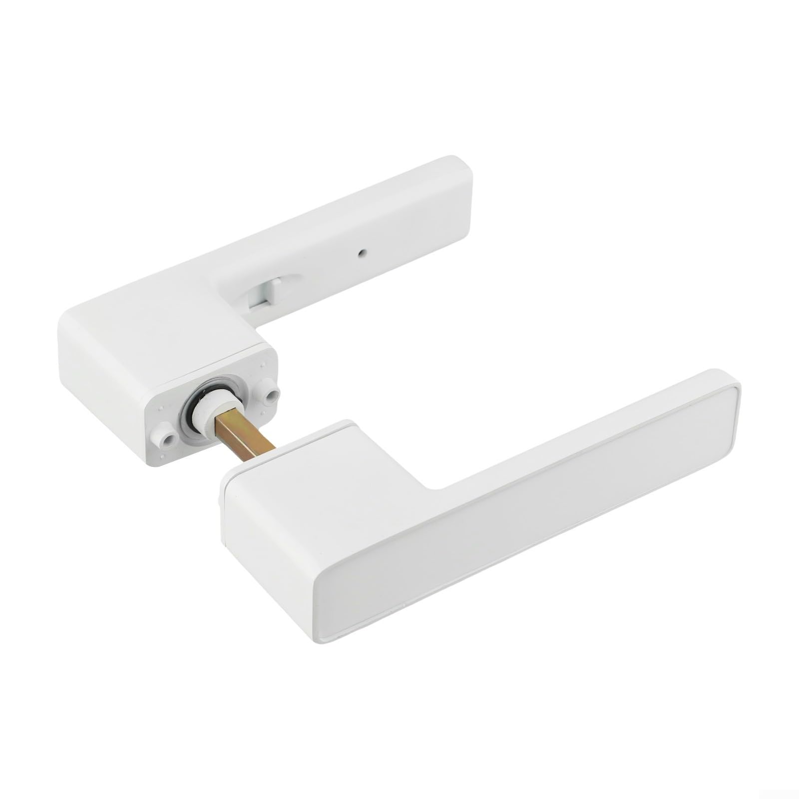 Leises Zimmertür Schloss Mit Integriertem Schlüssel(White)