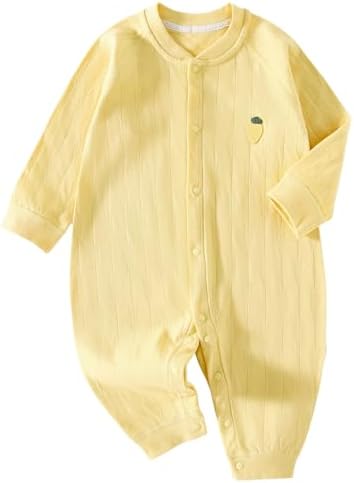Hapipana Baby Clothes, Romper, Girls, Boys, Coverall, Long Sleeve, Jumpsuit, 100% Cotton, Newborn Clothes, Front Opening Type, Cute, Baby