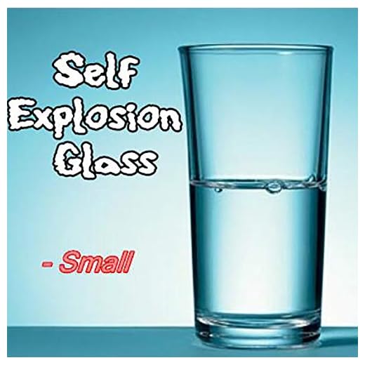 ZQION Trucos de Magia de Vidrio de autoexplosión para Accesorios de Magos Profesionales Ilusiones de Escenario Mentalismo Accesorios de Truco mágico, 6 Piezas/Lote