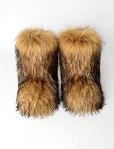 Faux Furry Boots TikTok Viral Fashion Fur Boots image 5