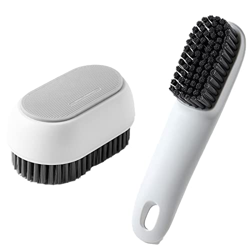 Aoof 2 Pieces Laundry Brush Shoe Brush Household Cleaning Scrub Brush Soft Bristle Brush Nylon Scrubbing Brushes #TOP4
