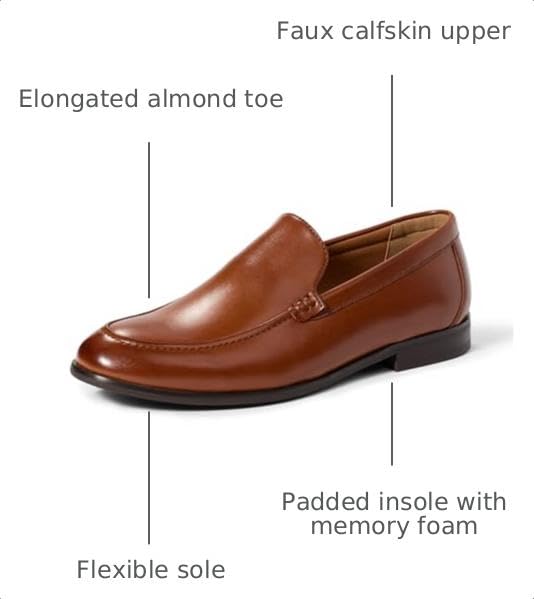 Image of Amazon Essentials Men's Venetian Dress Slip-On Loafers with Memory Foam