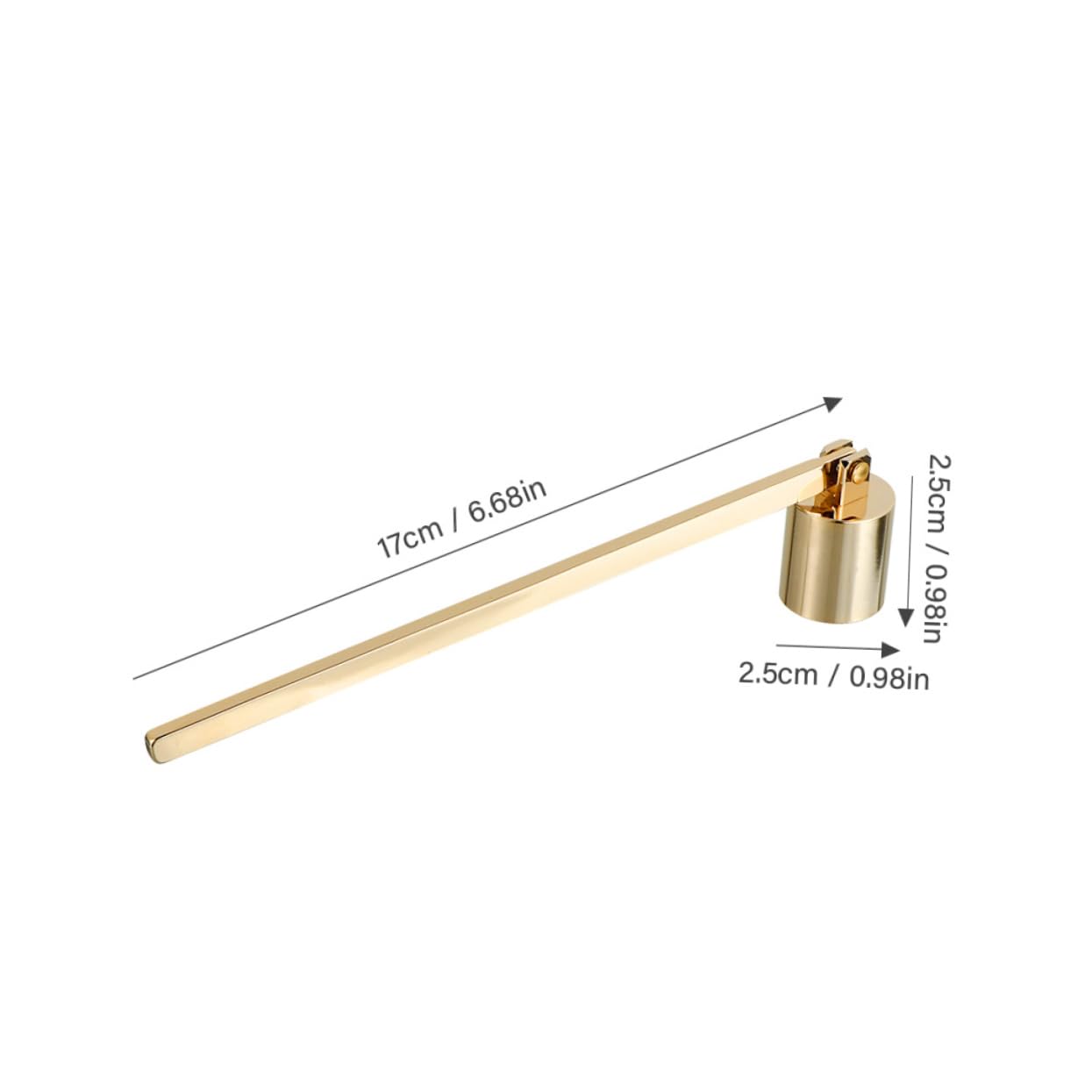 SOLUSTRE 2pcs Vintage Candle Snuffer Handle Stainless Steel Flame Extinguisher Elegant Candle Accessory for Home Decor