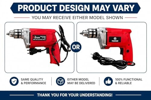 Image of Delivery Pax 450W Electric Drill for Home Use | Corded Drill for Wood & Light DIY Work | Includes 5 Drill Bits | Drill Machine for home use