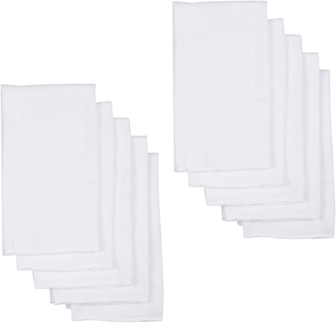 10pcs Cloth Diaper Inserts Burp Cloths Newborn Cotton Reusable Washable for Overnight Use