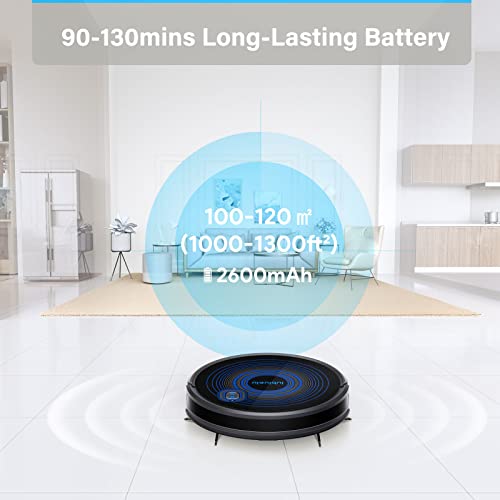 Robot-Aspirador-Lubluelu-2700Pa-Potente-Aspirador-Robot-Inteligente-600ML-Deposito-de-Polvo-WiFiAppAlexa-Controlado-Robot-Aspiradora-Silencioso-de-55-db-para-Suelos-Mascotas-Alfombras