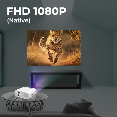 ZEBRONICS LP1000 LED Projector with 3300 Lumens Max, 150-inch Screen Size, HDMI in, AV in, AUX Out, USB x 2, FHD 1080p, 50,000h Lifelong LED lamp,... - Image 2