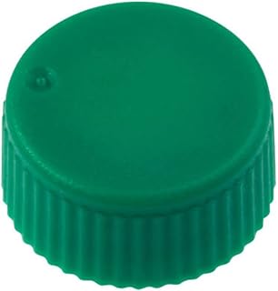 CELLTREAT 230841G Cap Only, Screw Top Micro Tube Cap, O-Ring, Opaque, Green, Non Sterile, Polypropylene (Pack of 1000)