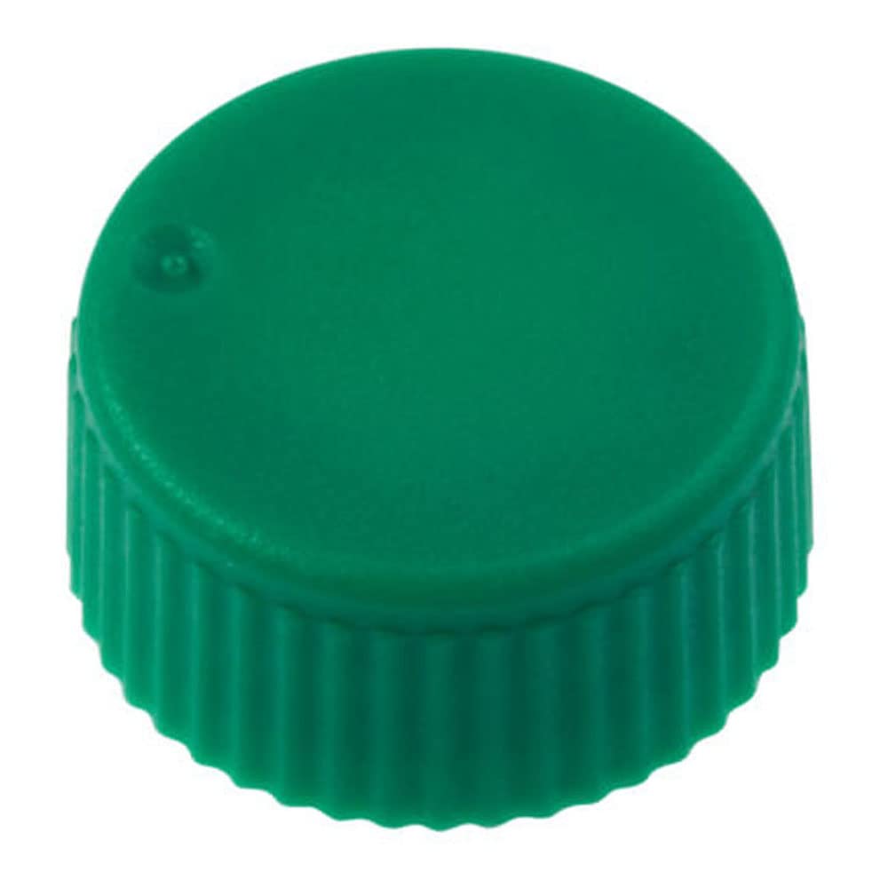 CELLTREAT 230841G Cap Only, Screw Top Micro Tube Cap, O-Ring, Opaque, Green, Non Sterile, Polypropylene (Pack of 1000)