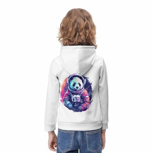 Sweat à capuche panda résistant pour pull léger enfant 10-12Y