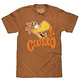Tee Luv Men's Sonny The Cuckoo Bird Cocoa Puffs Cereal Mascot T-Shirt, Brown Sugar, M