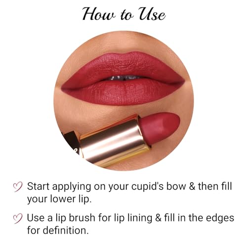 Image of Iba Pure Lips Long Stay Matte Lipstick Limited Edition for Women L03 Pink Pout, 4g | Creamy Matte Finish & Smooth Texture | Long-Lasting | Hydrated Lips | Enriched with Vitamin E & Shea Butter | Intense Colour & Highly Pigmented | Lip Makeup